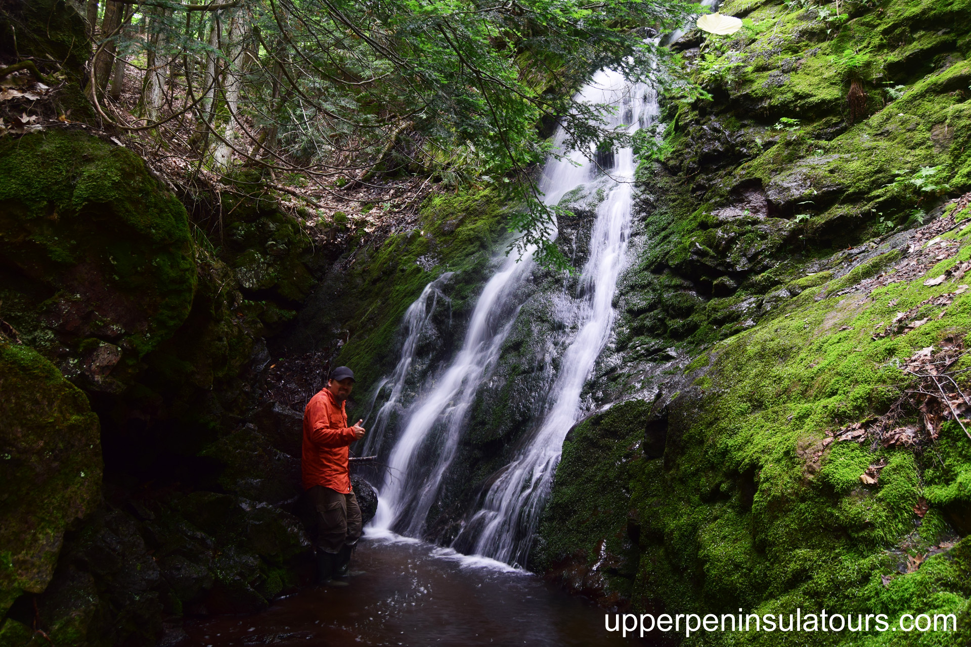 hidden waterfalls tour - upper peninsula waterfall tours