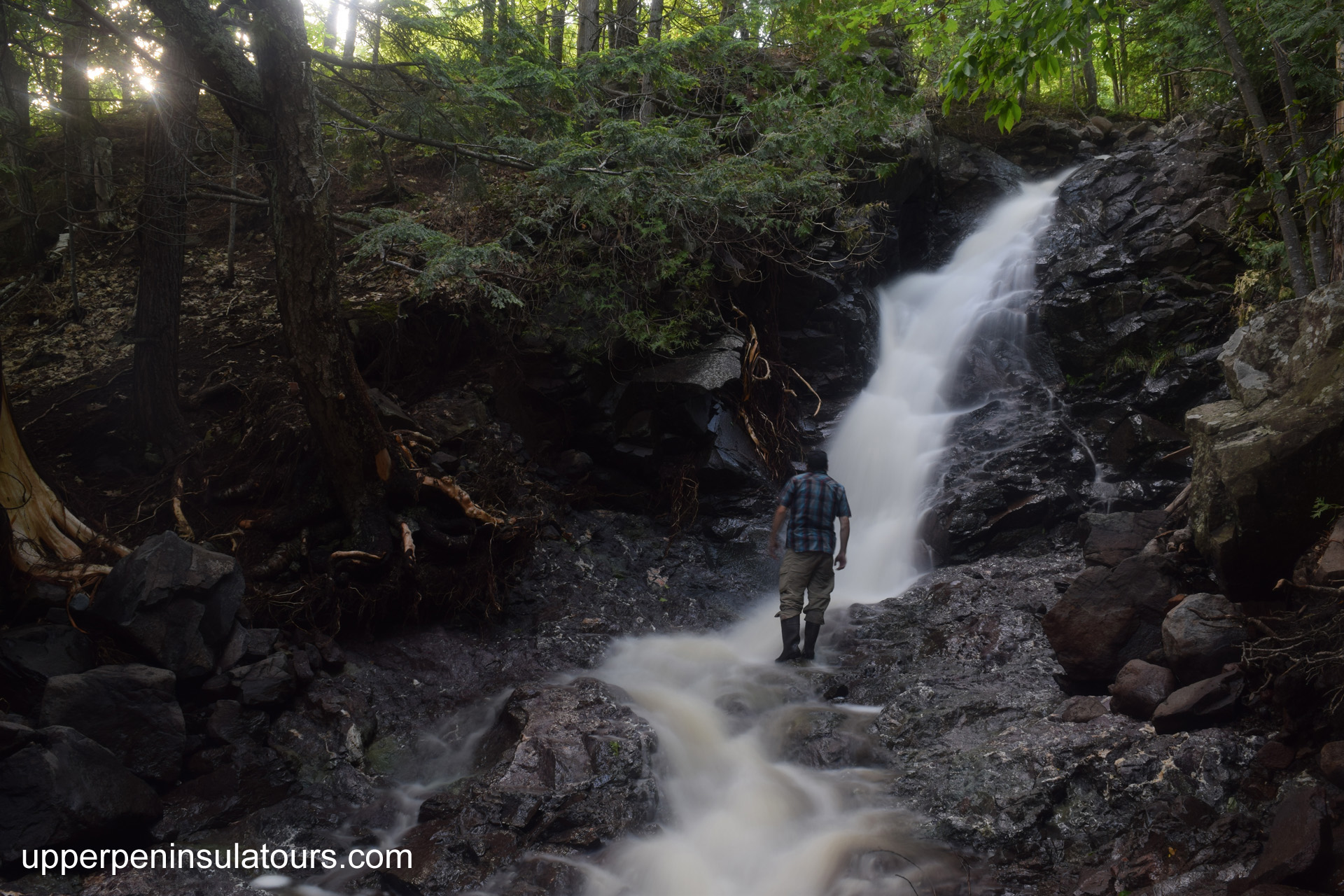 Hidden Falls Tour, the Big Adventure - upper peninsula waterfall tours
